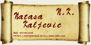 Nataša Kaljević vizit kartica